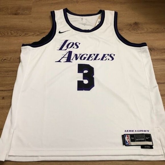 New Anthony Davis #3 LA Lakers Nike City Edition Swingman Jersey
